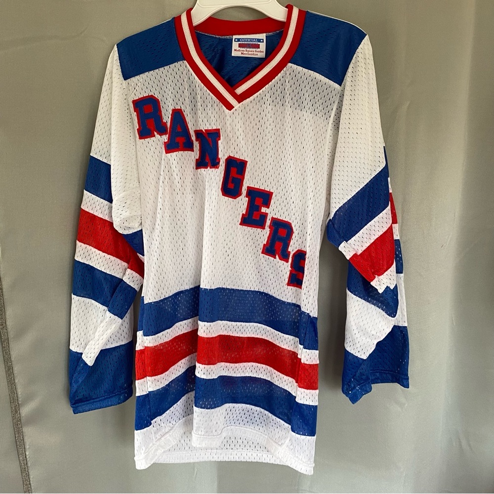 Vintage New York Rangers Official Madison Square Garden Merchandise Mesh Jersey
